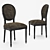 French Style Dining Chair 3D model small image 1