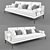 Amernis Modern Sofa 3D model small image 1