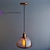 Lumina Deco Brico Bronze Pendant 3D model small image 3