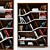 Decorative Bookshelf: Elegant Storage Solution 3D model small image 1