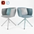 Classic Design Chair: Available in 2 Colors 3D model small image 1