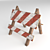 Wooden Road Barrier 3D model small image 1
