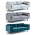 West Elm Monroe Mid-Century Sofa: High-Detail 3D Model 3D model small image 2