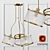 Elegant Eichholtz Ceiling Lamp 3D model small image 1