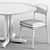 Modern Elegance: Emma Chair & Tondo Table 3D model small image 3