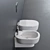 GALASSIA M2 55 Wall-Hung WC & Bidet 3D model small image 2