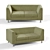 Evolution 2-Seater Sofa: Stylish and Comfortable 3D model small image 1