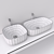 Moon Washbasin Collection | Ceramic Basin 3D model small image 3