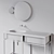 Gravity Mirror with Frame Gl2: Stylish Console 3D model small image 3