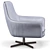 Bruce Gray Swivel Armchair 3D model small image 2