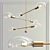 Sleek Tangle Pendant Chandelier 3D model small image 1