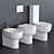 Galassia M2 55 Ceramic Toilet 3D model small image 1