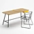 Sleek Holland Desk Set 3D model small image 1