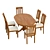 Elegant Dining Set 3D model small image 2