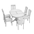Elegant Dining Set 3D model small image 3