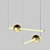 Orion Globe Pendant Light - Modern, Gold Finish 3D model small image 1