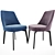 Elegant Dining Chair Set 3D model small image 2