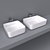 Inspira Square Over Counter Wash Basin 3D model small image 1