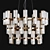  Elegant "Soave" Chandelier - 70 x 48 cm 3D model small image 1