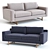 West Elm Eddy Sofa: Sleek Design and Vibrant Colors 3D model small image 1