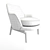 Luxurious Leda Flexform Armchair 3D model small image 2