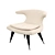 Elegant Upholstered Accent Chair 3D model small image 1