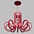 Elegant Italian Chandelier: Masiero RAQAM C V32 3D model small image 1