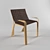 Elegant Ergo Chair 3D model small image 1