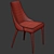 Contemporary Bohr Dining Chair 3D model small image 3