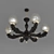 Elegant Corona Ceiling Light 3D model small image 2