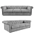 Modern Vintage Fabric Sofa by Natuzzi 3D model small image 1