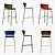 Modern Elegance: LISA High Stool 3D model small image 2