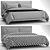 SleekPoly Minimalist Sofa 3D model small image 3