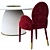 Modern Dining Set: Dione Table & Sofia18 Chair 3D model small image 2