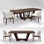 Elegant Accademia Dining set 3D model small image 1