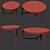 Sleek Modern Table Set 3D model small image 3