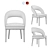 Elegant Sedley Chair for Dining 3D model small image 2