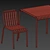 Modern Outdoor Furniture Set 3D model small image 3