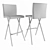 Etienne Leather Bar Stool - Stylish Seating Option for Modern Spaces 3D model small image 3