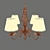 Copper Glow Chandelier - Elegant Ceiling Lighting 3D model small image 1