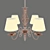 Copper Glow Chandelier - Elegant Ceiling Lighting 3D model small image 2