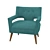 ErgoFlex Comfort Chair 3D model small image 2