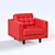 Cosmos Armchair: Unmatched Comfort & Style 3D model small image 1