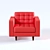 Cosmos Armchair: Unmatched Comfort & Style 3D model small image 2