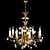 Exquisite Bagues Paris Chandelier 3D model small image 1