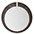 Eclipse Round Mirror: Luxurious Reflective Elegance 3D model small image 1