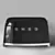 Sleek SMEG TSF01BLEU Toaster 3D model small image 2