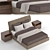 Elegant Poliform Bed: Unwrap UVW, 3DMax 2014 3D model small image 2