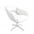 Sleek Modern Leisure Chair 3D model small image 2