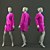 Marvelous Designer Women's Mannequin 3D model small image 1